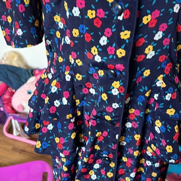 Vintage button up drop waist peplum style short sleeve - Picture 3 of 6